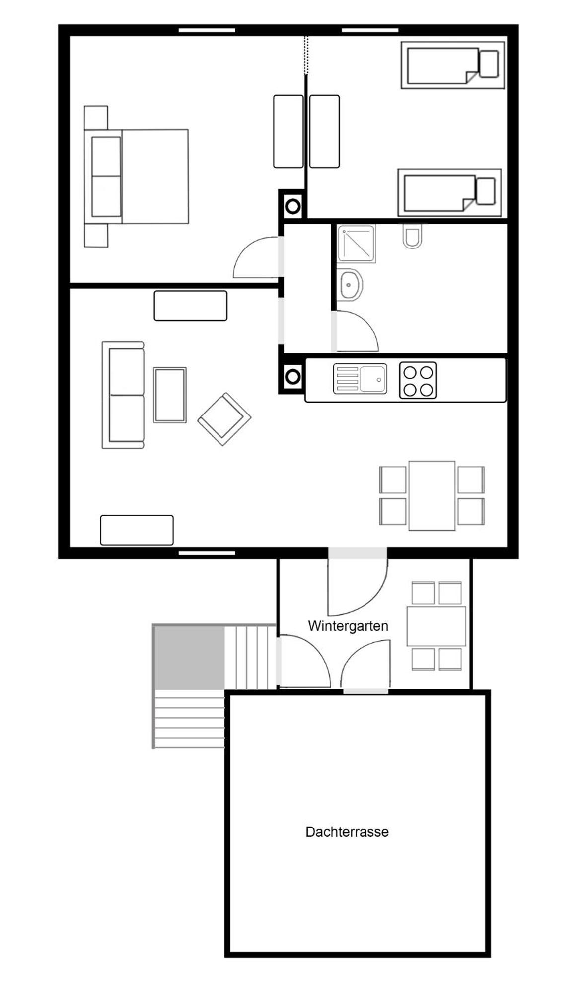 Wohnung Mit Wintergarten Витмунд Екстериор снимка